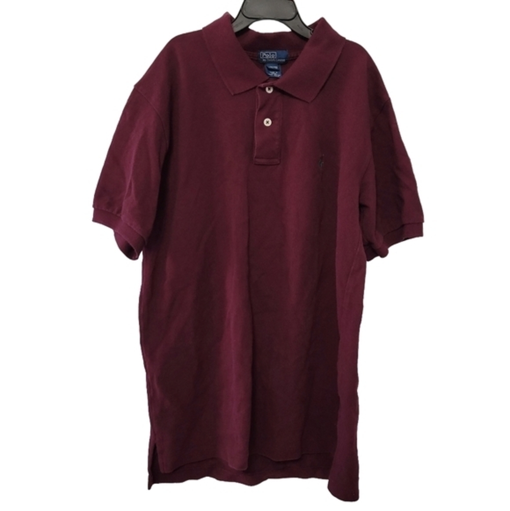 Polo Ralph Lauren Boys Short Sleeve‎ Polo Shirt Size L (16-18) Maroon